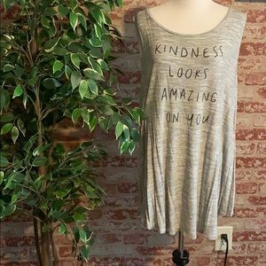Kindness looks amazing on you Tank